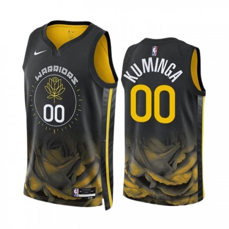 Golden State Warriors Jonathan Kuminga 00 Nike 2022-23 City Edition Musta Pelipaidat Swingman - Miesten
